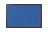 Bi-Office Earth-It Blue Felt Noticeboard Cherry Wood Frame 600x900mm - FB0743653 DD